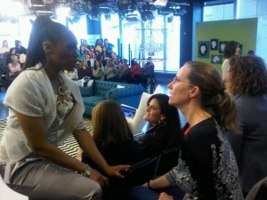 Tracy (CityLine host) and Caroline